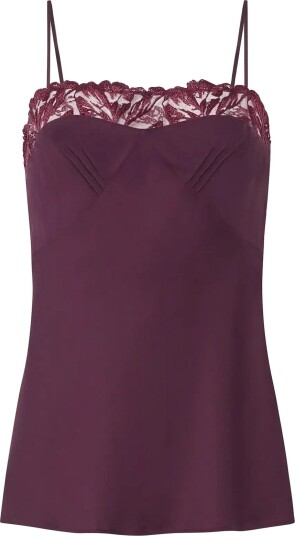 CHANTELLE Illusion Camisole AUBERGINE S