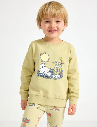 Lindex Sweatshirt Moomin Green 92