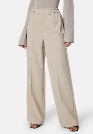Pieces Camil HW Wide Pant Silver Grey XS/30