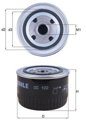 Oljefilter KNECHT OC 102