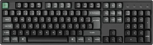 Keychron K10 Ultra 100% 8K Keychron Apex Brown Gamingtastatur Nordisk Svart K10U-J3-BO