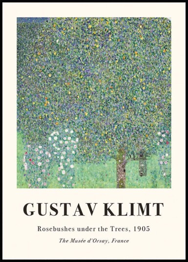 Rosebushes under the Trees Plakat Plakat / 21x30cm Rosebushes under the Trees Plakat Plakat / 21x30cm