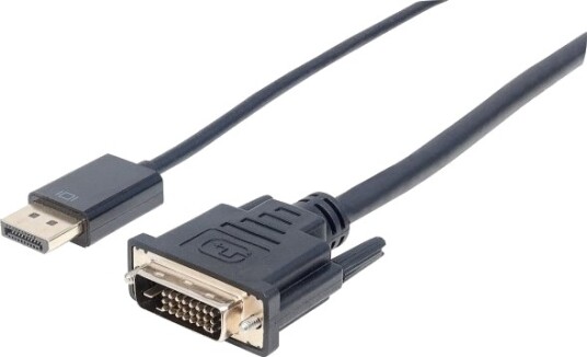 Manhattan 152136, 3 M, Displayport, Dvi-D, Hankjønn, Hankjønn, Rett
