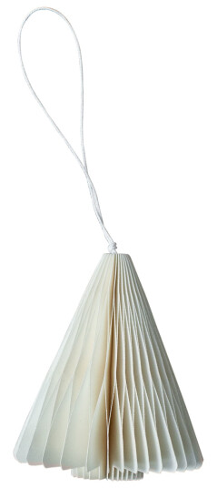 DBKD Paper Tree juletrepynt 7 cm HVIT
