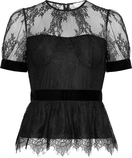 Love Lolina Blondebluse Sam Top Svart