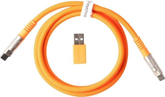 Keychron Double sleeved Geek 8k USB kabel oransje Keychron Double sleeved Geek 8k USB kabel oransje