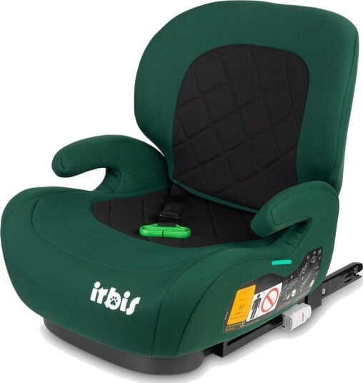 Caretero Irbis Isofix I-Size Bilsete 125-150cm Fra 7 År Grønn