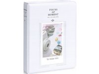 LoveInstant Photo Album 64 pcs for Fujifilm INSTAX Mini 12 11 40 9 8 7s EVO LiPlay Link 2 SE/Pastel White