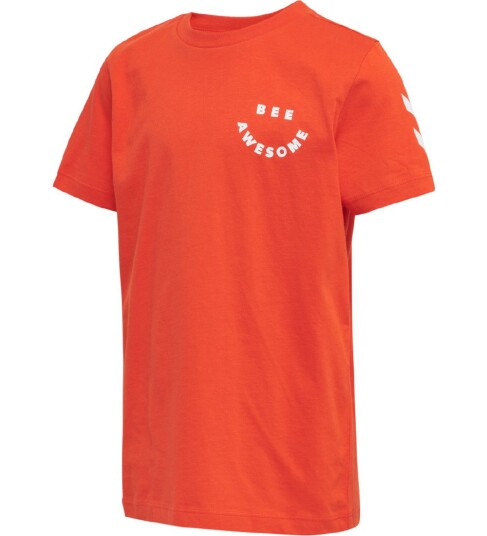 Hummel T skjorte hmlOptimisme Oransje 10 år 140 T skjorte