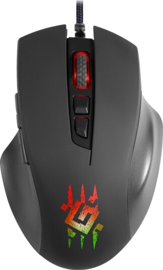 "Defender" Mus "Wolverine" Gm 700L Rgb 12800Dpi Optisk 6 Bit Usb Kabel Svart