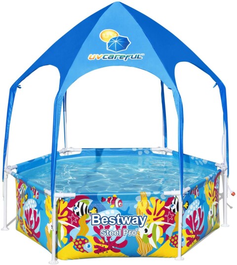 Bestway Steel Pro Barnebasseng Splash-in-Shade Play Bestway Steel Pro Barnebasseng Splash-in-Shade Play