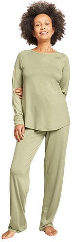 Boody Goodnight Raglan Sleep Top Sage str. L