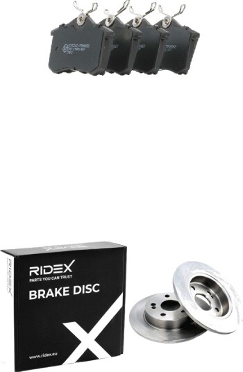 Bremseskiver og -klosser RIDEX 3405B2424