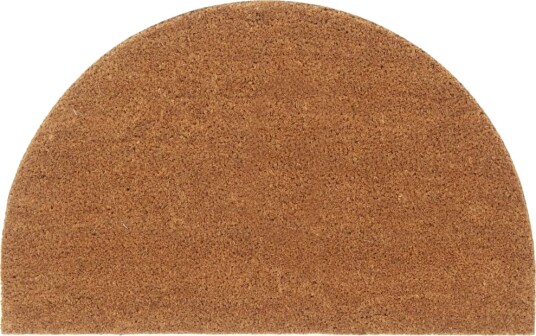 Dørmatte naturlig halvrund 50x80 cm tuftet kokosfiber 8721012225275