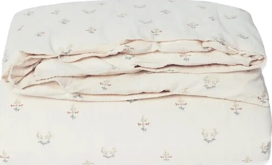 Garbo&Friends Seersucker Duvet Cover Single 140X200 Cm La Fraise   Cream   140X200 x 140