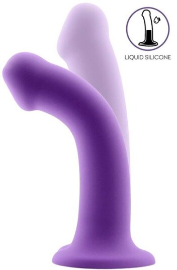 Bouncy Liquid Silicone Flexible Dildo Purple 18cm Bouncy Liquid Silicone Flexible Dildo Purple 18cm