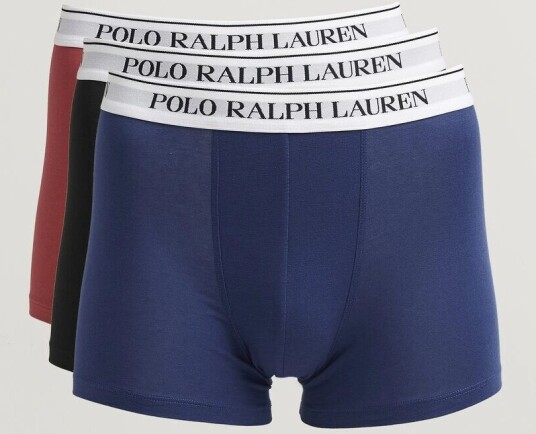 Polo Ralph Lauren 3 Pack Trunks Black/Blue/White