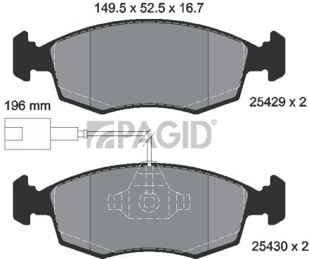 PAGID T2112N Bremseklosser PAGID T2112N Bremseklosser