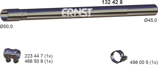 ERNST 132428 Eksosrør ERNST 132428 Eksosrør