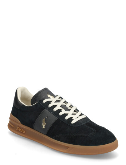 Polo Ralph Lauren Suede/Leather Hrt Aera Pp Sk Ltl Black 44.5