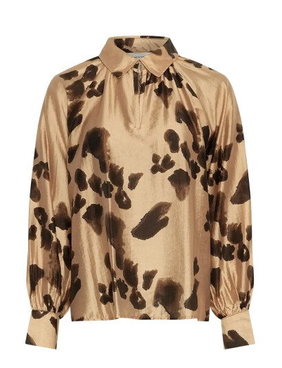 MSCH Copenhagen Mschnilla Romina Top Aop - Beige - XS MSCH Copenhagen Mschnilla Romina Top Aop - Beige - XS