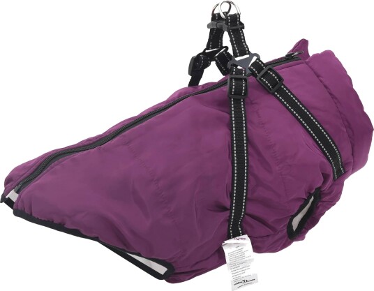 Vidaxl Hund Frakk Lilla L48 Fleece Og Polyester