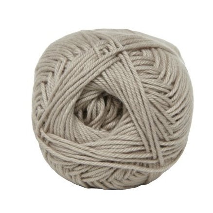 Hjertegarn Cotton nr. 8 4950 Mørk Beige