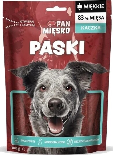 Pan Miesko Voksen Hundegodbiter Strimler And 100 G