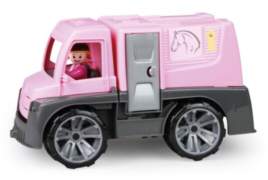 Lena Truxx 04458 Truck Horse Carriage Inne/Ute 2 År Plast Sort Grå Rosa