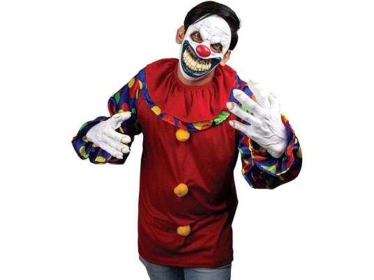 Partychimp Klovnemaske Og Hænder Partychimp Klovnemaske Og Hænder