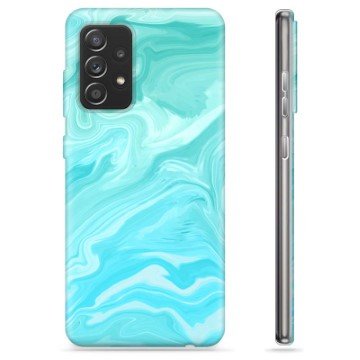 Samsung Galaxy A52 5G, Galaxy A52s TPU-deksel Blå Marmor