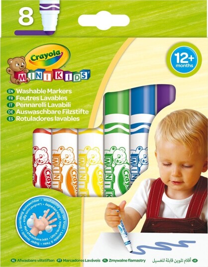 Crayola Første Tusjer 8 Stk Fra 12 Måneder