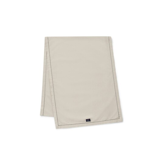 Lexington Organic Cotton Oxford Bordløper med Tunge Sting 250x50 cm Beige Lexington Organic Cotton Oxford Bordløper med Tunge Sting 250x50 cm Beige