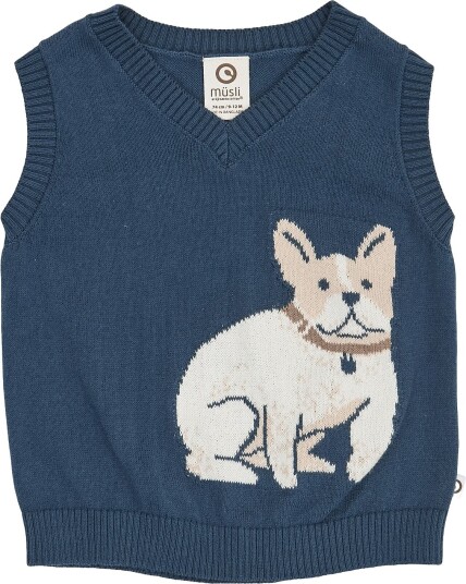 Müsli Old English Knit Vest Baby - NAVY - 62