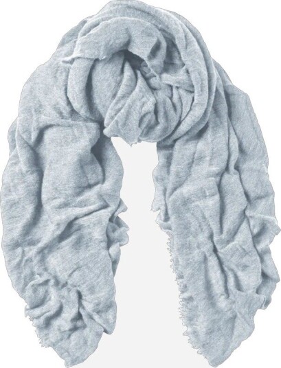 Natura Cashmere Alba luxury cashmere scarf OS blå herre