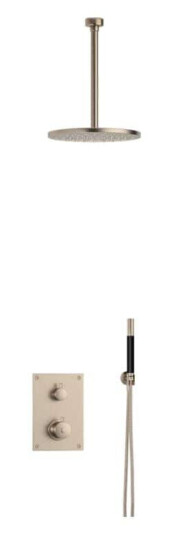 Tapwell Box7268 Takdusj Innbygging - Takmontert Brushed Nickel / 300mm Ø300mm (TA-9425036)