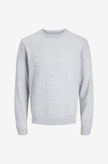 Jack & Jones Pullover jjePerfect Wool Knit Grå Jack & Jones Pullover jjePerfect Wool Knit Grå