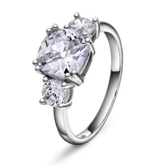 Pan Jewelry Ring i 925 sølv med zirkonia