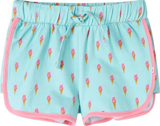 Barneshorts med snor lysemynte 140