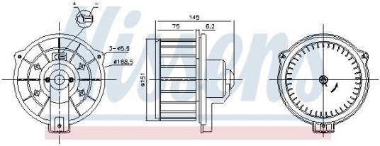 Kupévifte NISSENS 87615 Kupévifte NISSENS 87615