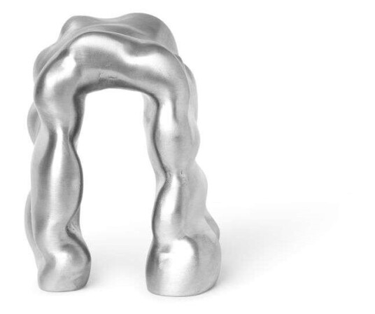 Morf skulptur, Brushed Aluminium