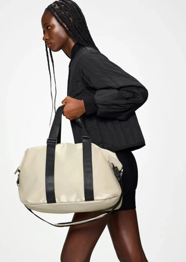 Rains Valera Weekend Bag Small W3   Beige   ONE SIZE