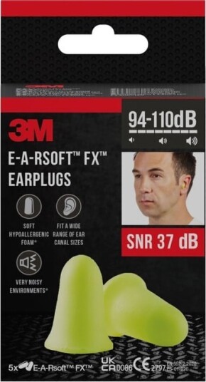 3M E A Rsoft FX ørepropper 5 pakk 3M E A Rsoft FX ørepropper 5 pakk