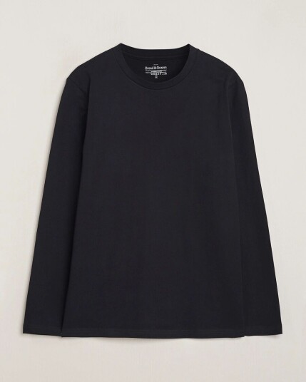 Bread & Boxers Long Sleeve T Shirt Black Bread & Boxers Long Sleeve T Shirt Black