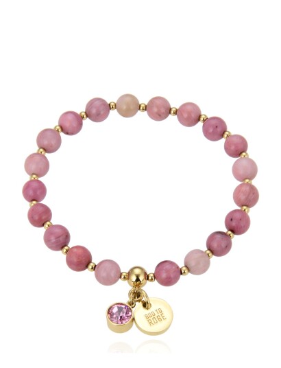 BUD TO ROSE Beverly Bracelet Black/Silver |Rosa |One Size