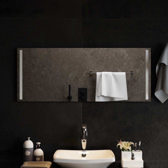 vidaXL LED Badevindu med speil Gjennomsiktig 100 x 40 cm herdet glass vidaXL LED Badevindu med speil Gjennomsiktig 100 x 40 cm herdet glass