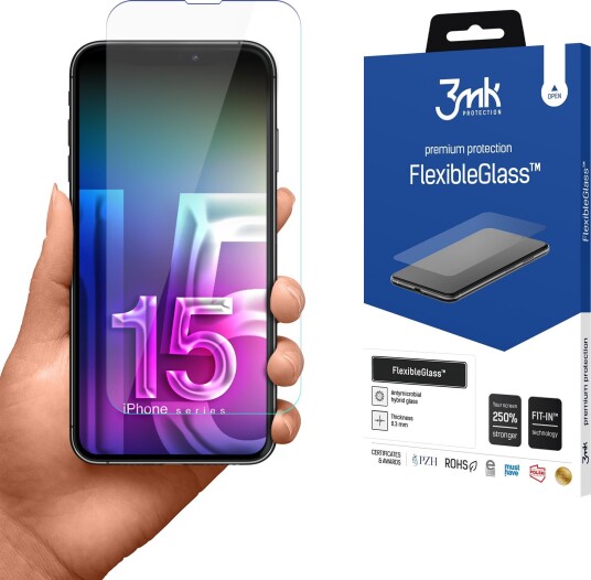 3mk FlexibleGlass - screen protector for mobile phone - shatterproof 3mk FlexibleGlass - screen protector for mobile phone - shatterproof