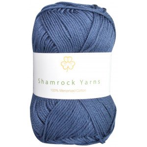 Shamrock Yarns Mercerisert Bomull 114 Marineblå
