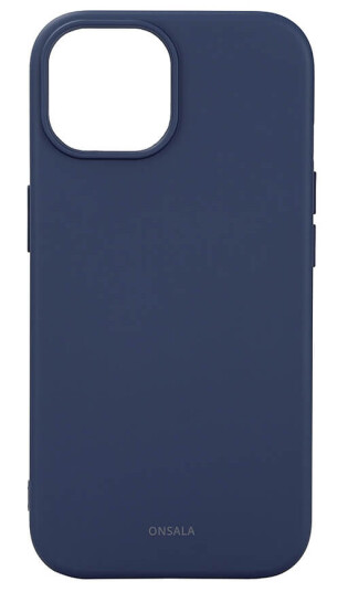 Onsala Iphone 15 Deksel Silicone Touch Magseries Mørkeblå