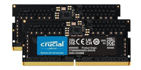 Crucial DDR5-4800 SODIMM C40 DC - 16GB